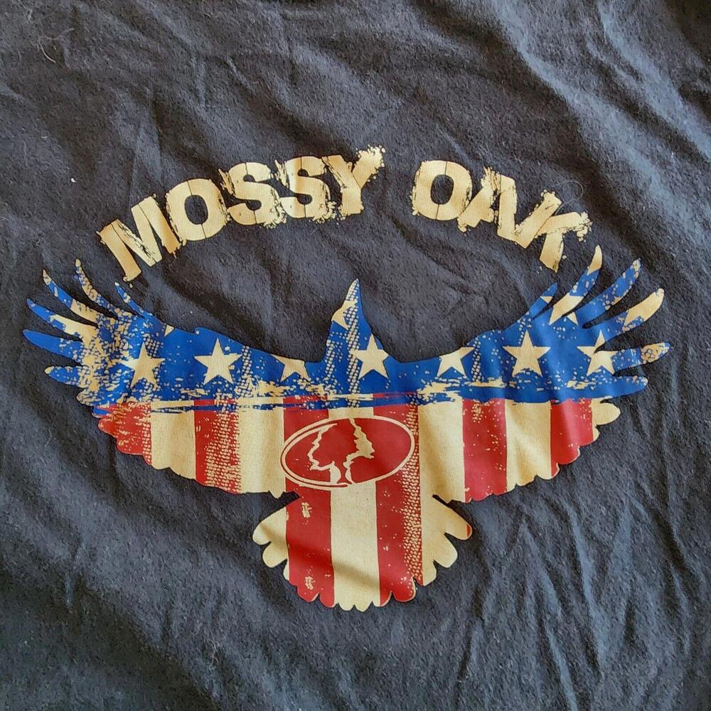 Mossy Oak Women's Black Cotton Short Sleeve T- Shirt Size XL